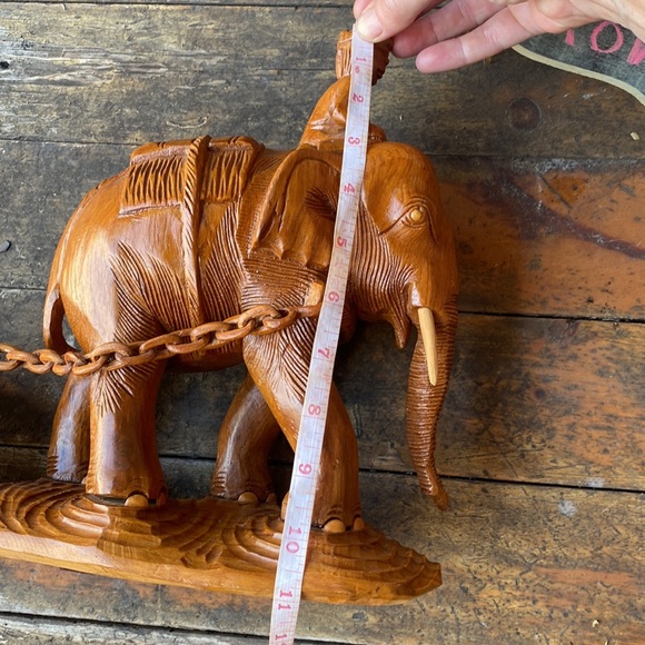 🤗380-You Are Tenacious ❤️ Vintage Handcrafted Thai Elephant - Picture 10 of 12